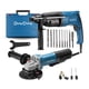 thumbnail image 1 of Miniesmeril 1100W + Rotomartillo 800W DC + Kit Brocas Makita, 1 of 12