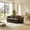 Dark Brown, variant on AUU Modern Folding Futon Floor Sofa Bed, Convertible Sleeper Couch with Foam Compression, for Living Room Bedroom Apartment