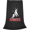 thumbnail image 2 of Northeastern University Logo Fleece Blanket, Very Soft Microfiber Flannel Blanket for Couch Warm and Cozy for All Seasons, Star Background, 2 of 6