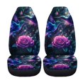 thumbnail image 5 of XYZCANDO Hummingbird Rose Pattern Car Seat Covers Set of 2 Decorative Front Seat Cover Automobile Seats SUV Front Seats, Durable Breathable Truck Van, 5 of 10