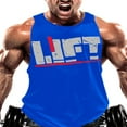 thumbnail image 2 of Summer Workout Tank Tops for Men with Sleeveless Design and Letter Print, 2 of 8
