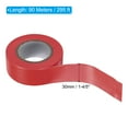 thumbnail image 2 of Uxcell Flagging Tape 1.2"x295' Non-Adhesive Neon Marking Tape Red, 2 of 4