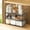 3-Tier, variant on Medicine Cabinet Organizer with Adjustable Dividers, Clear Vertical Layered Backward Slanting Shelves for Pressed Powder/Lip Gloss/Mascara Storage