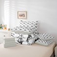 thumbnail image 6 of Erosebridal Lovely Coquette Bowknot Girls 7-Piece Twin Bedding Sets,Gray Kawaii Bowtie Bedding Comforter Set For Kids,Gray Reversible, 6 of 7