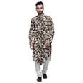 thumbnail image 1 of Atasi Printed Long Sleeve Kurta For Men Mandarin Collar Ethnic Long Kurta For Boys, 1 of 1