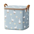 thumbnail image 5 of Bolsa de almacenamiento de ropa de 140 l, organizador de armario de gran capacidad, caja plegable para guardar juguetes, con tapa y asa para mantas, edredones, ropa de cama., 5 of 5