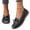 Black, variant on YOUYEDIAN Womens Flat Shoes Dress Non Slip Slip on Loafers Spring Summer Work Walking Shoes Comfortable Closed Toe Orthopedic Shoes (White)