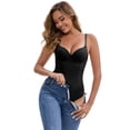 thumbnail image 4 of DARING DIVA Seamless Shapewear Waist Shaping Thongs Bodysuits XXL Black, 4 of 6
