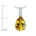 thumbnail image 2 of Star K� Large 14x10mm Pear Shape Simulated Citrine Pendant Necklace, 2 of 9