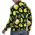 thumbnail image 6 of Pofeuu Avocado Toast Print Mens Casual Hooded Collar Drawstring Hoodies Pullover Sweatshirts Casual Long Sleeve Shirts-XX-Large, 6 of 7