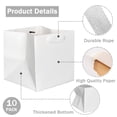 thumbnail image 4 of IN-JOOYAA Square Gift Bags Small Paper Gift Bags with Handles 10 Pcs (White, 6 x 6 x 6 in), 4 of 7