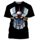 thumbnail image 3 of Camiseta de manga corta con estampado 3D de Mazinger Z para hombre, camiseta moderna con patrón de transformadores, comodidad urbana de verano, 3 of 5