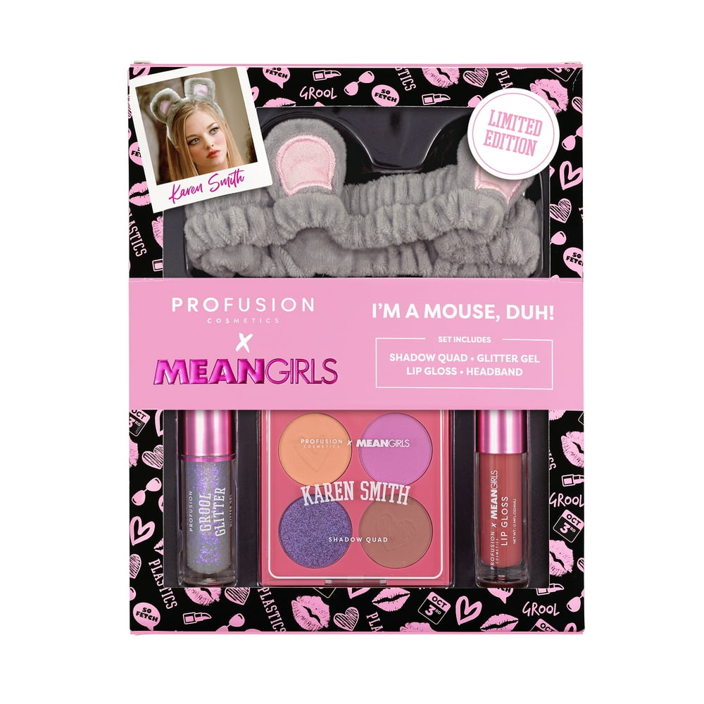 Profusion Cosmetics Mean Girls 4PC Halloween Set I'm A Mouse, Duh