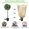 thumbnail image 3 of Washranp Plant Covers Freeze with Drawstring Non woven Fabric Shrub Plant Covers Cold Weather Reusable Tree Frost Blankets, 3 of 7