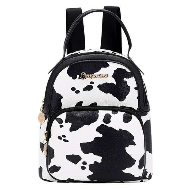 TIEVOSA Rentrée Scolaire Mode Femmes Fille Étudiante Fermeture Éclair Imprimé Animal Sac d'École Sac à Dos en Nylon