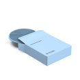thumbnail image 5 of Body Scrubber Boie USA Antimicrobial Loop, silicona suave, azul, 5 of 5