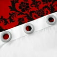 thumbnail image 4 of jejeloiu Damask Print Curtains Pack of 2 (42x84 Each),Gothic Flower Curtains Blackout,Black Red Bedroom Curtains,Breathable Bedroom Decorative, 4 of 6
