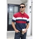 thumbnail image 4 of Playeras Casual De Manga Corta A Rayas De Moda Para Hombre, 4 of 4