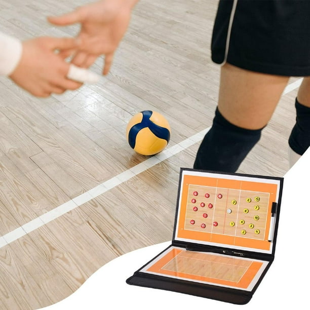 de portapapeles táctico de entrenamiento de voleibol de doble cara plegable Artículos deportivos de entrenamiento Entrenadores con rotulador Macarena Tablero de entrenamiento de voleibol