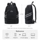 thumbnail image 2 of Mochila deportiva impermeable Coofay con compartimento para zapatos de 35 L, color negro, 2 of 8