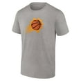 thumbnail image 2 of Men's Devin Booker Heathered Gray Phoenix Suns Playmaker Name & Number T-Shirt, 2 of 3