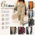 thumbnail image 6 of YUTK Women High Waisted Dress Work Pants Long Straight Leg Office Business Casual Trousers Yoga Pants with Pockets Wine L, 6 of 8