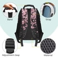 thumbnail image 4 of Pzuqiu Cherry Blossom Capybara Print 17 Inch Backpack for Kids Ages 6-18 Preschool Elementary Schoolbag with Adjustable Straps Large Capacity Bookbag for Back to School, 4 of 7