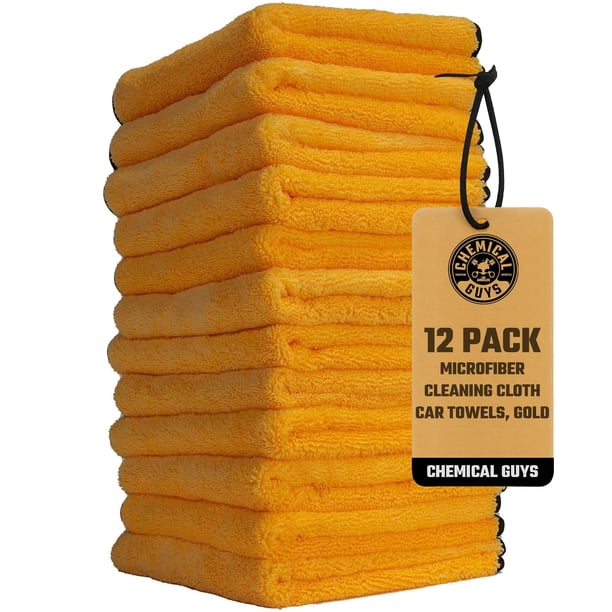 Toallas de microfibra Chemical Guys Professional 16x16 cm - Paquete de 12