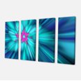 thumbnail image 2 of Rotating Blue Fireworks - Floral Canvas Art Print, 2 of 3