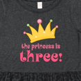 thumbnail image 4 of Inktastic 3rd Birthday Princess I'm Three Girls Toddler Dress, 4 of 5
