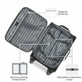 thumbnail image 4 of Skyway Luggage Epic Softside 28" 8 Wheel Large Check-In Spinner, Adult, 4 of 11