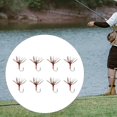 thumbnail image 3 of 8 piezas de pesca con mosca, señuelos de pesca con mosca, ligeros de agua dulce con anzuelos, cebos artificiales para herramientas de pesca de trucha 10mm x 3mm, 3 of 8