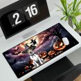 thumbnail image 3 of Spooky Halloween Night Witch Rat Terrier Glowing Pumpkins Desk Mat Full Keyboard Mouse Pad Ratty Dog Lover Large Mousepad - 12015, 3 of 5