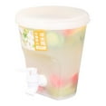 Jrocdr Cold Water Bottle With Faucet Lemonade Cool Bucket Ice Fruit Box Beverage Dispenser With
