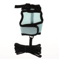 thumbnail image 2 of kurtrusly Hamster Rabbit Guinea Pig Rat Ferret Breathable Mesh Harness Leash Blue L, 2 of 8