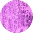 thumbnail image 1 of Ahgly Company Indoor Round Oriental Pink Industrial Area Rugs, 3' Round, 1 of 4