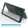 thumbnail image 4 of Casus Shockproof Bumper Hard Clear Back Cover Case for Samsung Galaxy S22 Ultra - Green, 4 of 7