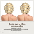 thumbnail image 2 of Yiaed Daisies Flowers Print Satin Bonnet Silk Bonnet Hair Bonnet for Sleeping Hair Bonnets, 2 of 6