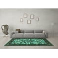 thumbnail image 3 of Ahgly Company Indoor Rectangle Persian Turquoise Blue Traditional Area Rugs, 2' x 3', 3 of 4