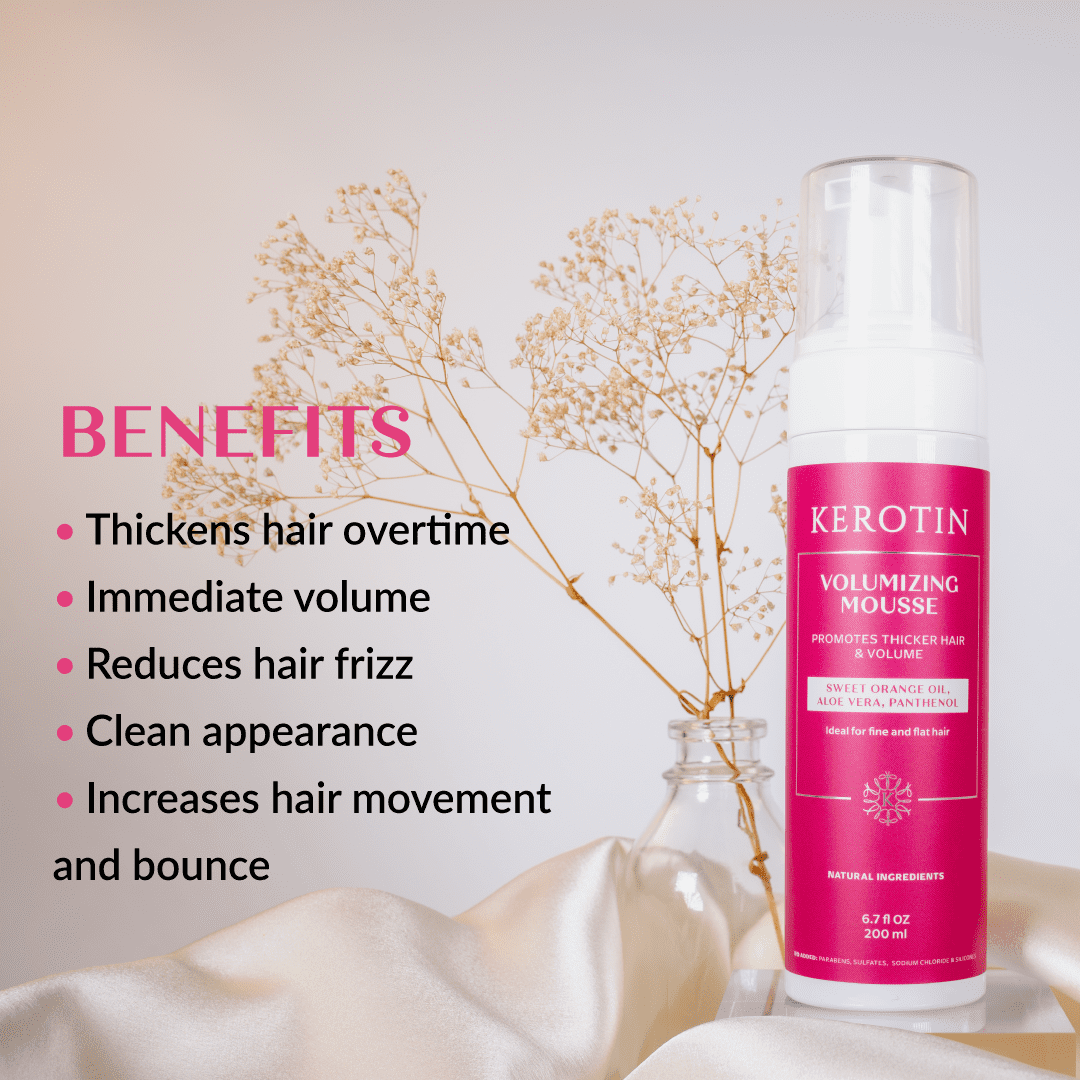 Buy Kerotin Volumizing Hair Mousse Lifter Foam for Instant Hair