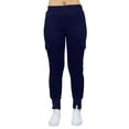 thumbnail image 2 of Women's Heavyweight Loose Fit Cargo Fleece Jogger Sweatpants (S-XL), 2 of 4