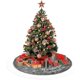 thumbnail image 1 of Manta de árbol de Navidad de piel redonda, mantas de árbol de Navidad, manta de árbol de Navidad redonda, manta de árbol de fieltro redonda, cesta de falda de árbol de Navidad, Chr, 1 of 5