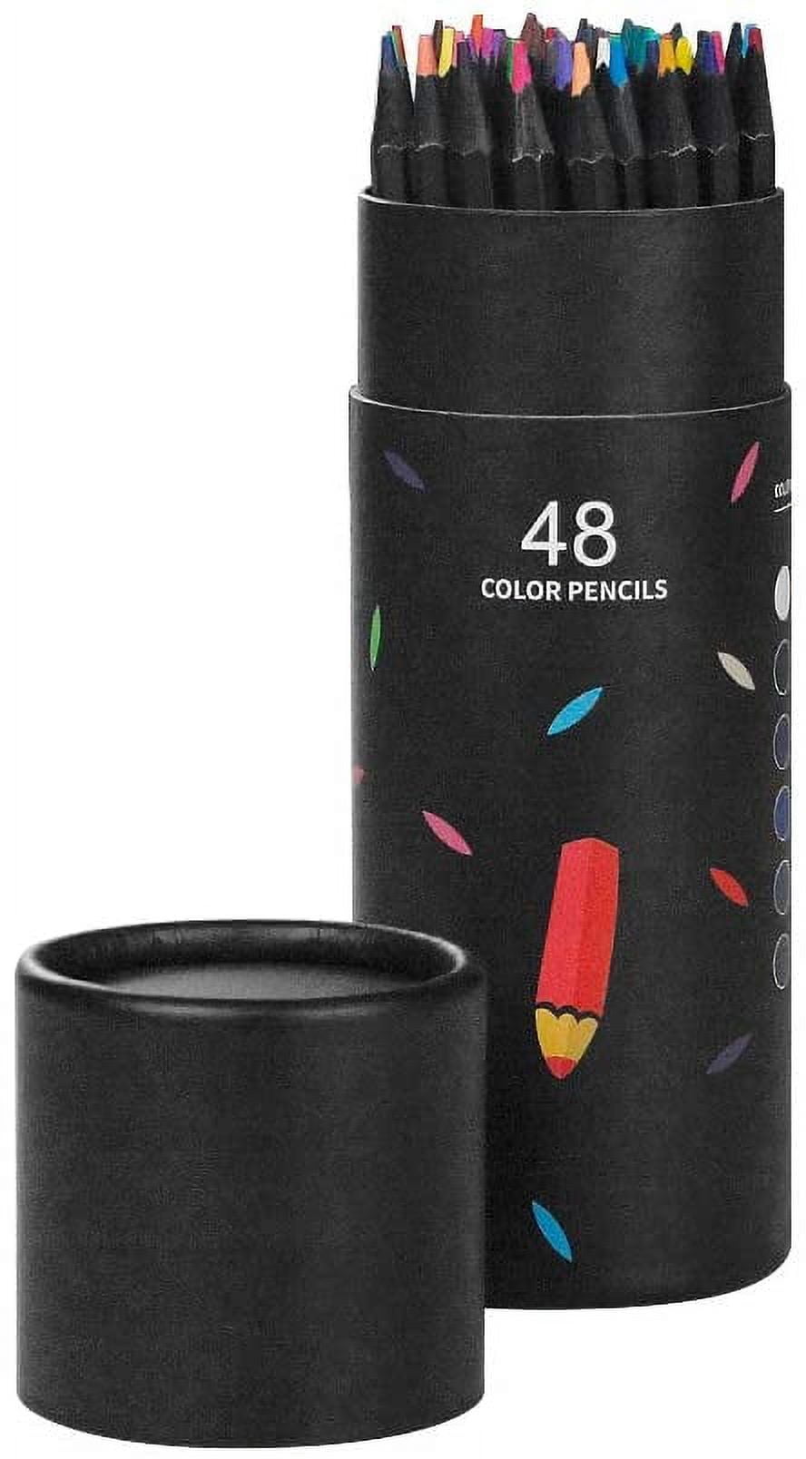 ThEast 48 Colored Pencils, Color Pencils for Adult Coloring Book, Artist  Soft Core Oil based Color Pencil Sets, Included Sharpener, Handmade Canvas  Pencil Wrap, Coloring Book, Erasers : : Office Products