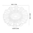 thumbnail image 2 of Miangastore 50pcs Glow Stick Fasteners for DIY Lantern Creation White Plastic Glow Effect Event Organizers, 2 of 8