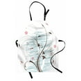 thumbnail image 1 of Dragonfly Apron Grunge Paint Flower Swirled Branches Buds Abstract Spring Nature Image, Unisex Kitchen Bib Apron with Adjustable Neck for Cooking Baking Gardening, Pale Pink Brown Mint, by Ambesonne, 1 of 3