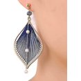 thumbnail image 5 of Pendientes para mujer Pendientes de hojas en capas de colores Pendientes bohemios con borlas colgantes Pendientes de plata Regalos para mujeres, 5 of 5