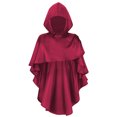 thumbnail image 4 of Aocisk Cape Poncho Élégante à Capuche pour Déguisement de Fête de Jeu de Rôle d'Halloween Rouge Taille Unique, 4 of 6