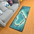 thumbnail image 3 of Dreamtimes Heart Shaped Island Hallway Runner Rug 2'x6' Kitchen Rug with Rubber Backing Romantic Valentine Non Slip Entryway Rug Runner Washable Soft Area Rug for Hallway Bedroom Kitchen Decor, 3 of 6