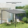 thumbnail image 2 of Outsunny Replacement Pergola Canopy for Outsunny 84C-038 Series, Dark Grey, 2 of 10