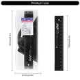 thumbnail image 5 of Ywmsfl Mathematical Drawing Ruler Metal Ruler Professional Geometry Math Set with Set Square Protractor Straight Ruler and Case, 5 of 12